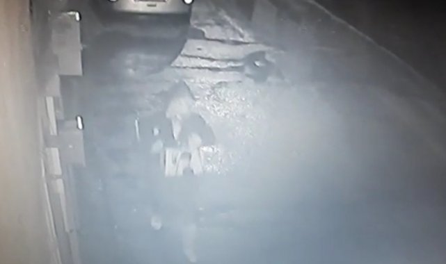Bursa'da laptop ve plak çalan hırsızın rahat tavırları kamerada
