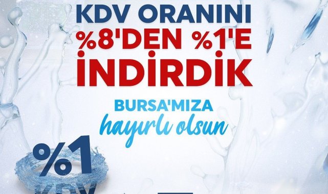 KDV indirimiyle su faturaları daha da düşecek