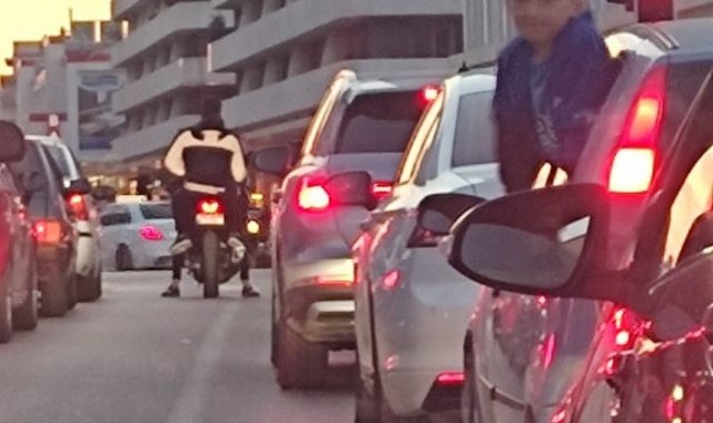Bursa'da tehlikeli yolculuk kameralarda