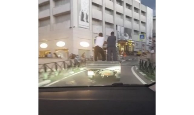 Bursa'da tehlikeli yolculuk kameralarda