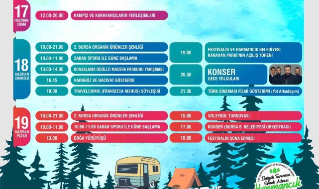 Kamp ve karavan tutkunları Bursa'da buluşuyor