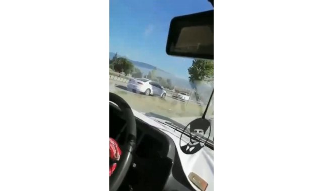 Bursa'da ters şeritte giderek ölüme böyle meydan okudu