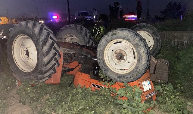 Aydın'da traktör kazası: 1 ölü, 1 yaralı