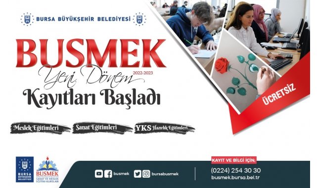 BUSMEK'te yeni dönem kayıtları başladı