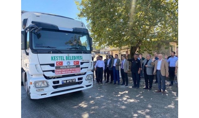 Kestel'den Pakistan'a insani yardım tırı