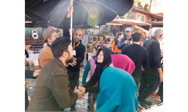 Tarkan reklam çekimleri için Bursa, Cumalıkızık'a geldi