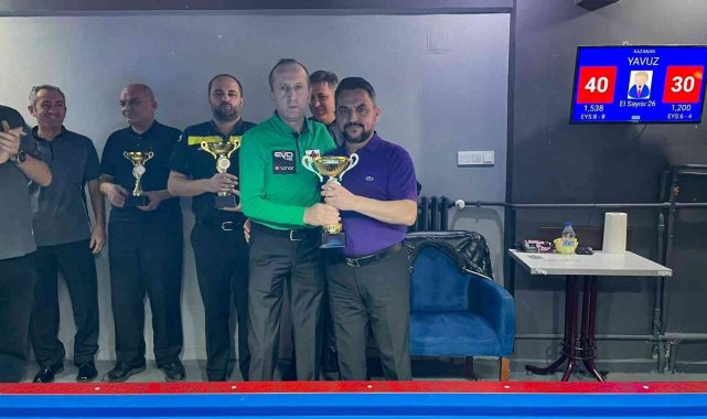 3 bant bilardoda Eskişehir birincisi belli oldu