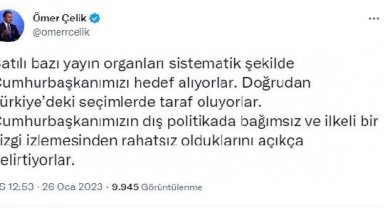 AK Parti'li Çelik'ten, Batı medyasına tepki: İlkel bir kara propaganda