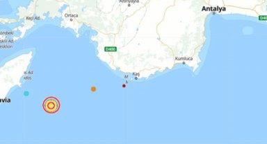 Akdeniz'de 5.4 büyüklüğünde deprem - Yeniden
