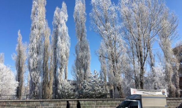 Ardahan buz kesti; eksi 24,8 derece