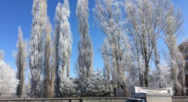 Ardahan buz kesti; eksi 24,8 derece