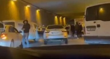 Asker eğlencesinde tüneli kapatıp müzik eşliğinde oynadılar