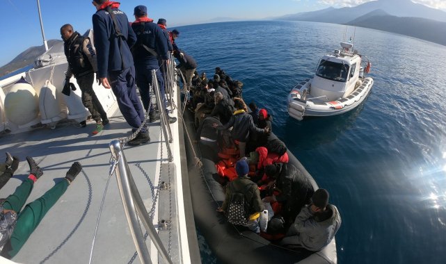 Aydın'da 59 düzensiz göçmen kurtarıldı