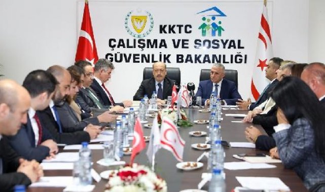 Bakan Bilgin, Lefkoşa'da Sosyal Güvenlik Ortak Daimi Komisyonu 1. Toplantısı'na katıldı