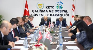 Bakan Bilgin, Lefkoşa'da Sosyal Güvenlik Ortak Daimi Komisyonu 1. Toplantısı'na katıldı