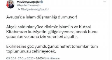 Bakan Çavuşoğlu: Nefret tohumları tüm toplumunuzu zehirleyecek