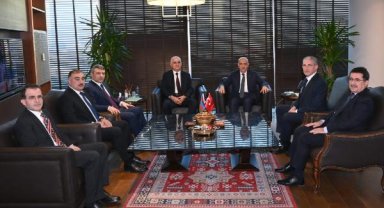 Bakan Kirişci, Azerbaycan Başbakan Yardımcısı Mustafayev ile görüşü