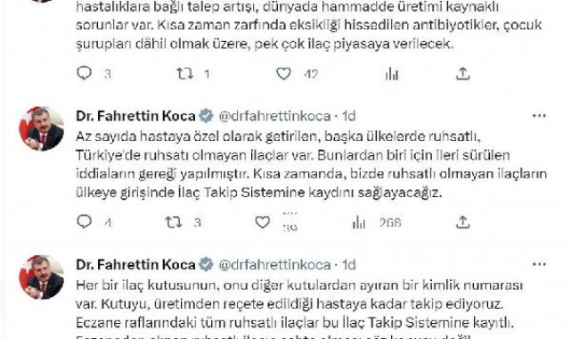 Bakan Koca: Kısa zamanda pek çok ilaç piyasaya verilecek