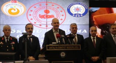 Bakan Soylu: 4 ilde eş zamanlı uyuşturucu operasyonunda 241 kişi gözaltına alındı