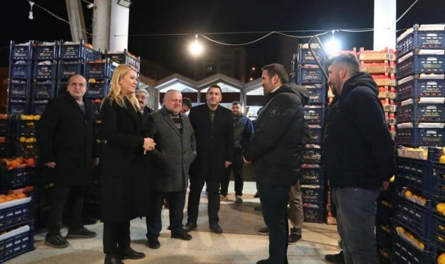 Başkan Doğan'dan hal esnafıyla bir araya geldi
