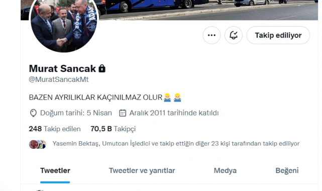 Başkan Murat Sancak'tan düşündüren mesaj!