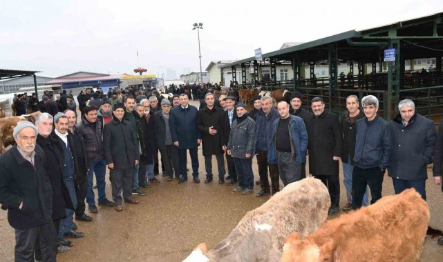 Başkan Özcan, yetiştiricilerin sorunlarını dinledi