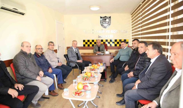 Başkan Yücel'den ulaşım sektörünün temsilcilerine ziyaret