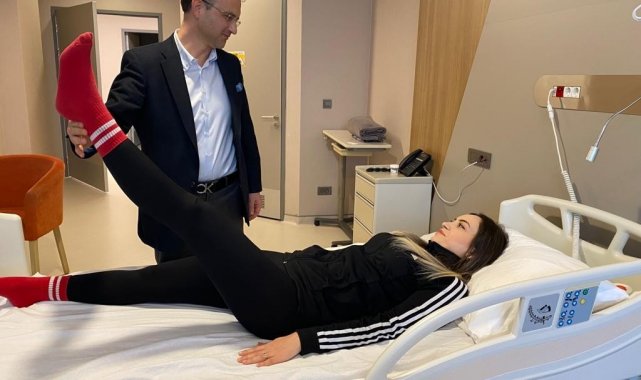 Bel fıtığı olan üç aylık hamile öğretmene başarılı operasyon