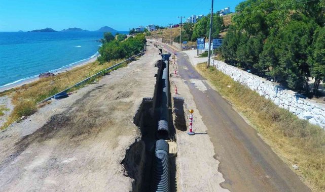 Bodrum kanalizasyon projesinin yüzde 93'ü tamamlandı