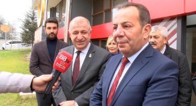 Bolu Belediye Başkanı Tanju Özcan'dan Ümit Özdağ'a ziyaret