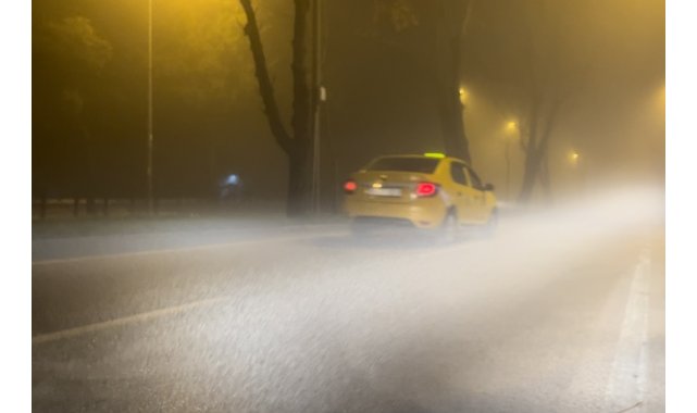 Bursa'da sisli hava etkisini gösterdi, görüş mesafesi 25 metreye düştü