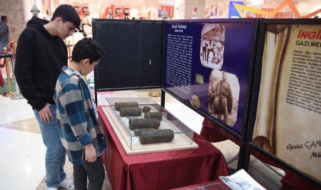 Çanakkale savaş malzemeleri sergisi yoğun ilgi görüyor