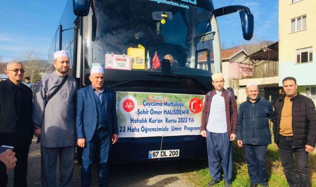 Çaycuma'da 23 hafız kutsal topraklara uğurlandı
