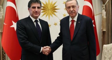 Cumhurbaşkanı Erdoğan, IKBY Başkanı Barzani'yi kabul etti