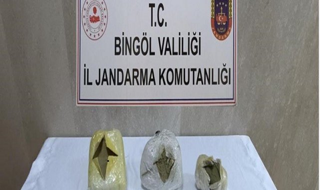 Dere yatağına gizlenmiş uyuşturucu bulundu