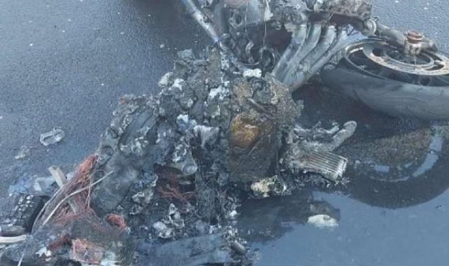 Devrilen motosikletin sürücüsü öldü