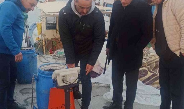 Didim'de deniz patlıcanı denetimi yapıldı