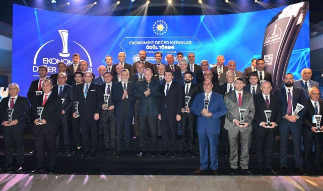 Ekonomiye değer katanlar ödüllerini aldı