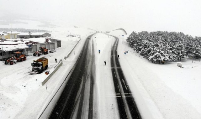 Erzincan'ın yüksek kesimlerinde kar yağışı