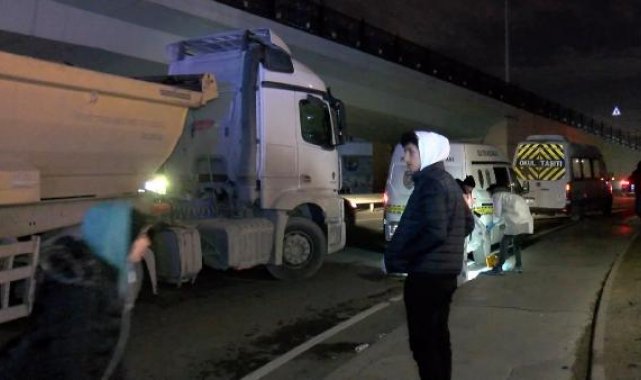 Esenyurt'ta hafriyat kamyonunun çarptığı yaya öldü