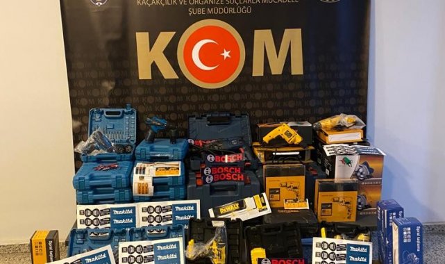 Gümrük kaçağı matkaplara el konuldu