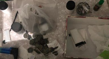 İstanbul'da yolcu otobüsünde 2 bin 154 sikke ele geçirildi