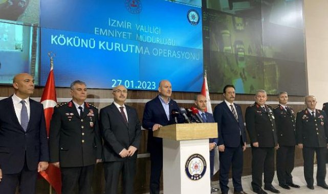 İzmir'deki 'Kökünü Kurutma Operasyonu'nda 202 gözaltı