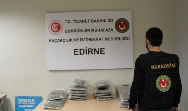 Kapıkule'de, TIR'da 11 kilo esrar ele geçirildi