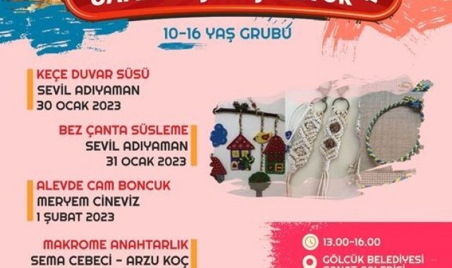 Karne tatili Gölcüklü çocuklar için dolu dolu geçecek