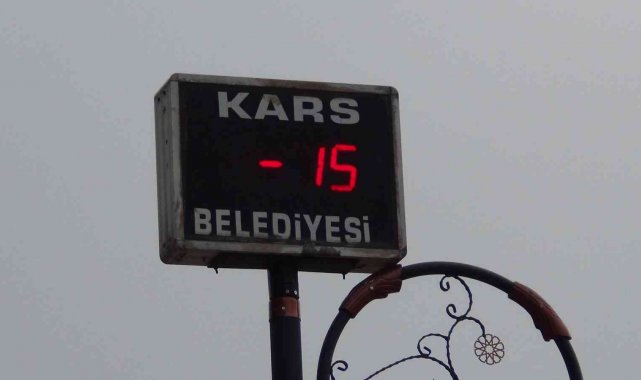 Kars'ta soğuk etkili oluyor