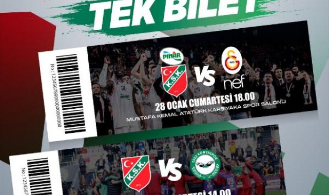 Karşıyaka'dan tek bilet, 2 maç kampanyası