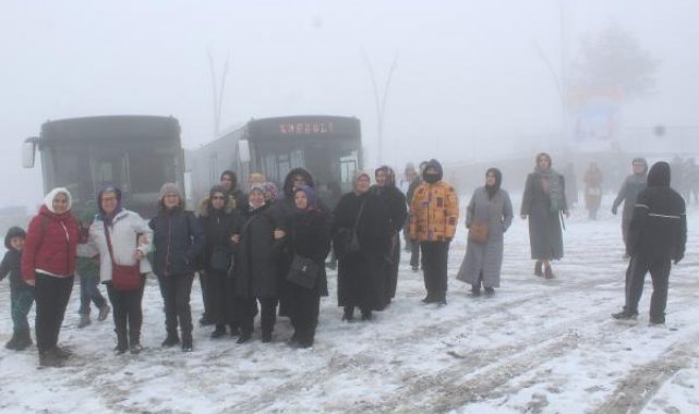 Kartepe, beyaza büründü