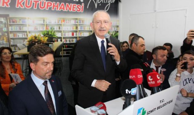 Kılıçdaroğlu, İzmit'te kütüphane açılışına katıldı