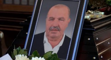 Kilisedeki yangında ölen Fehim Atsup için tören